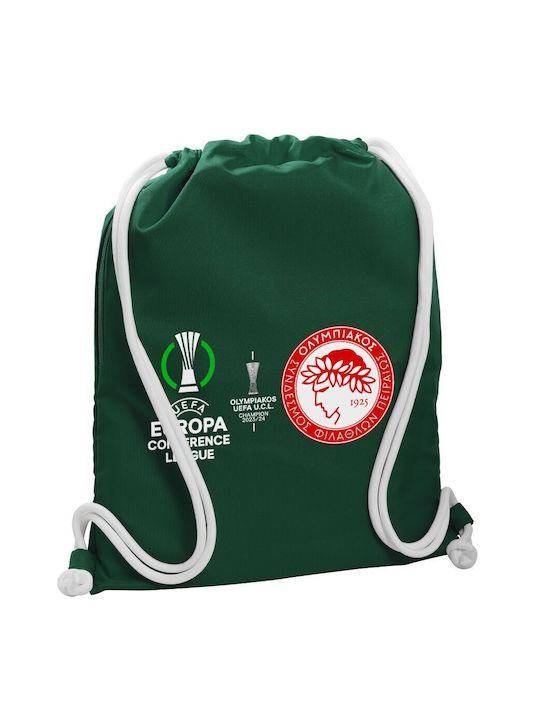 Koupakoupa Olympiacos Uefa Europa Conference League Champion 2023/24 Τσάντα Πλάτης Γυμναστηρίου Πράσινη