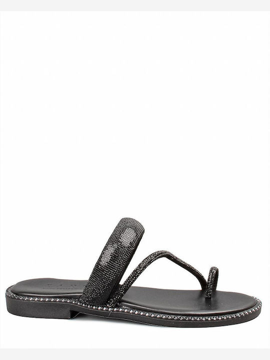 Zakro Collection Damen Flache Sandalen in Schwarz Farbe