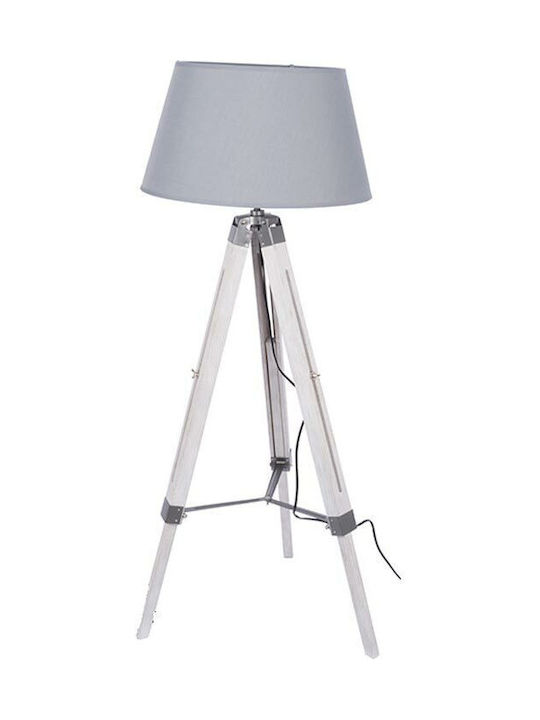 Grundig Floor Lamp H100xW63cm. with Socket for Bulb E27 Gray