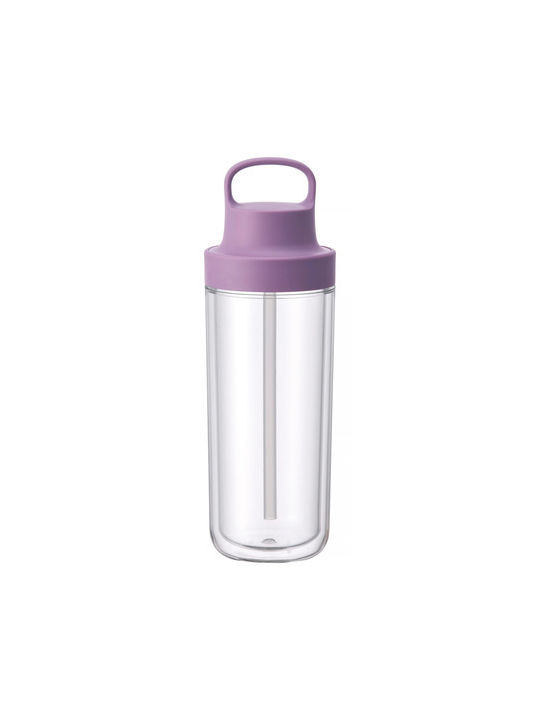 Kinto Water Bottle Plastic 480ml Purple