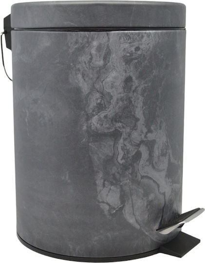 Ankor Inox Καλαθάκι Μπάνιου 5lt Ασημί