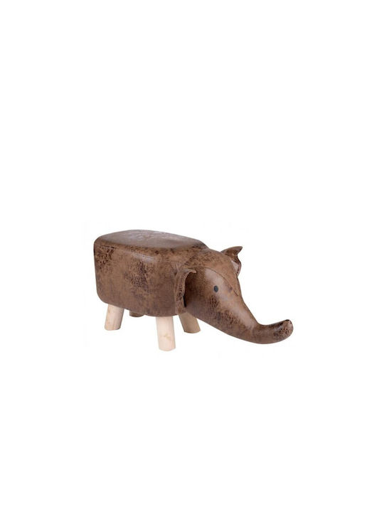 Stool Ελεφαντάκι Brown 58x22.5x27cm