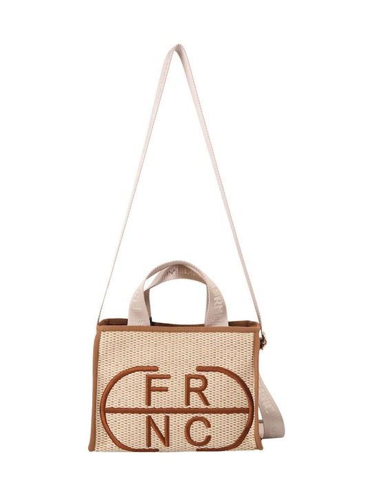 FRNC Damen Tasche Schulter Beige