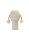 Decorative Figure Cement White-Ivory Espiel 18x13x30cm Rah107