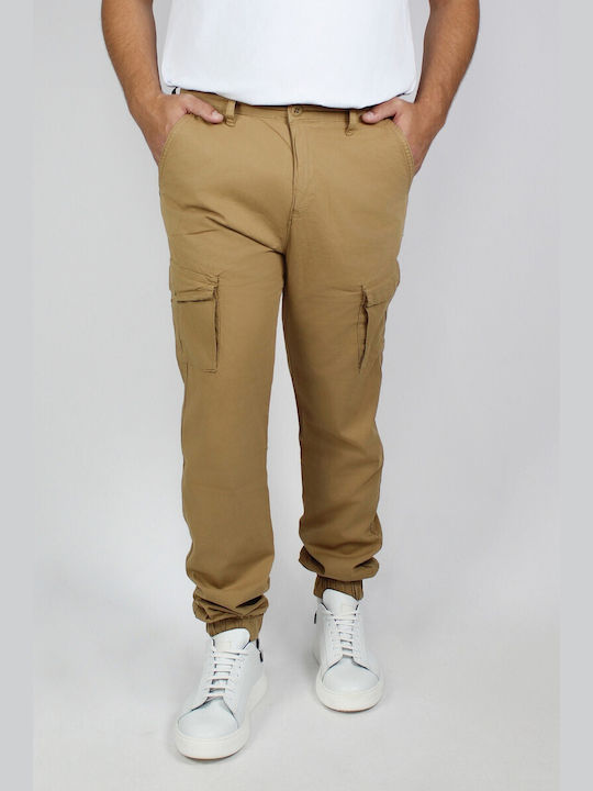 Kingston Herrenhose Cargo in Normaler Passform Camel