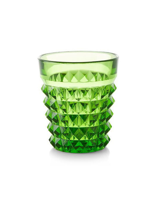 Mario Luca Giusti Palazzo Glass Water made of Crystal in Green Color
