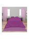 Dimcol Pilotă Single 160x240cm Solid Dark Magenta 300 g/mp²Gsm