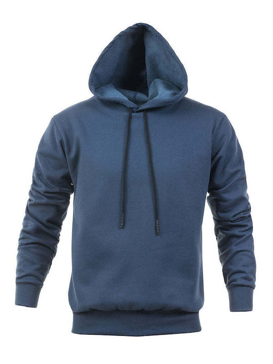 MBLK Men's Sweatshirt with Hood Blue