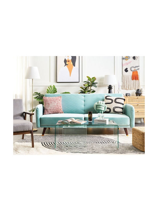Senja Dreisitzer Sofa Sofa Samt Light Blue