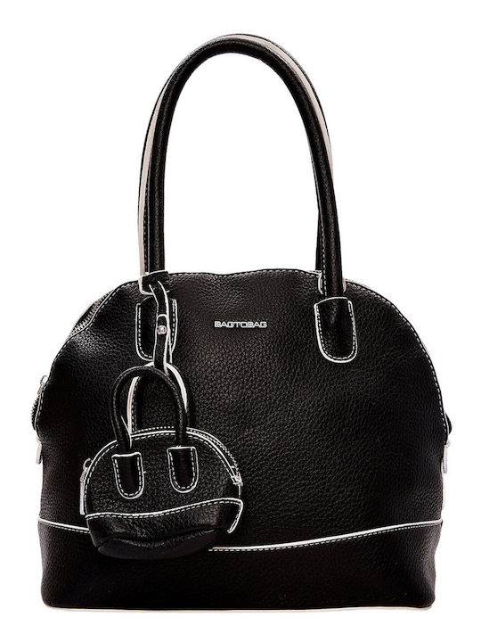 Bag to Bag Γυναικεία Τσάντα Χειρός Μαύρη