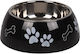 Flamingo Bowl Divar Paw Print Black 900ml