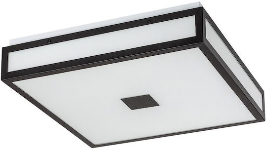 Rabalux Ceiling Mount Light Bathroom Black with Integrated LED