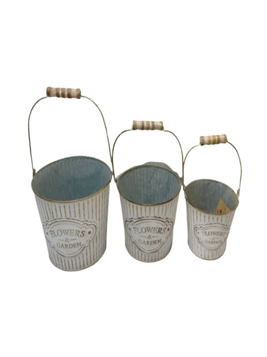 Trademarkt Blumentopf Metall Mehrfarbig