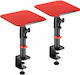 Mozos Speaker Stands in Black / Red Color