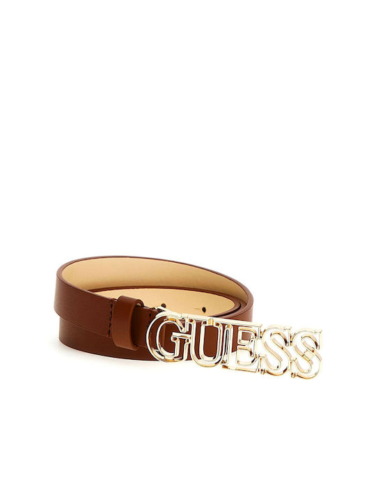 Guess Leather Women's Belt Tabac Brown