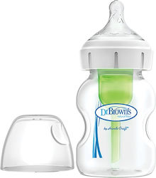 Dr. Brown's Plastic Bottle Options+ Wide Neck Anti-Colic with Silicone Nipple for 0+, 0+ m, months 150ml 1pcs