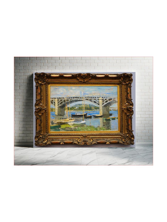 Claude Monet.- Le Pont D'argenteuil.jpg Painting on Canvas 65x40cm