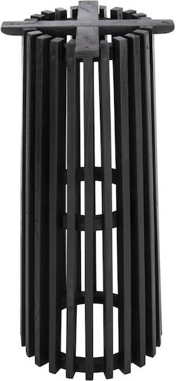 HomeMarkt Frantz Baza mesei de bar din Lemn Negru 40x40x90cm