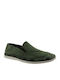 558 Stoff Herren Slip-Ons Schwarz