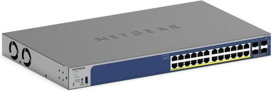 NetGear GS728TXP Unmanaged L2 PoE Switch με 24 Θύρες Gigabit (1Gbps) Ethernet