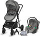 Smart Baby Ago Бебешка количка 3 в 1 Neutral Grey