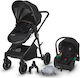 Smart Baby Ago Бебешка количка 3 в 1 Черен