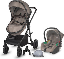 Smart Baby Adjustable 3 in 1 Baby Stroller Suitable for Newborn Dessert Taupe