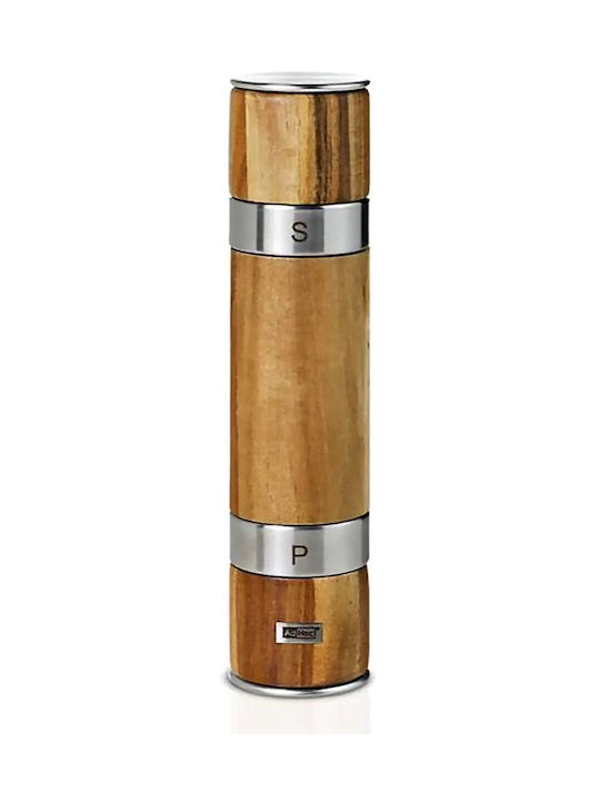 Ad Hoc Duomill Manual Pepper Mill Wooden in Brown Color 21cm