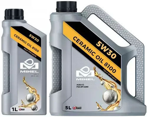 Mihel Ceramic 8100 Синтетичен Масло за Автомобили 5W-30 5лт
