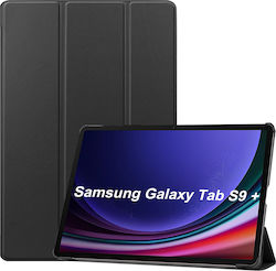 Sonique Flip Cover Δερμάτινο / Δερματίνης Ανθεκτική Μαύρο Samsung Galaxy Tab S9+ 12.4