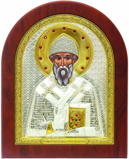 Εικόνα Heiliger Spyridon Hölzernes 14.5x17.6cm