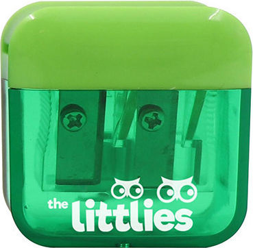 Littlies Barrel Pencil Sharpener Double Green 000646950