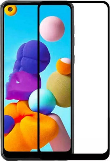 Full Glue Full Face Tempered Glass Μαύρο (Galaxy A21s)