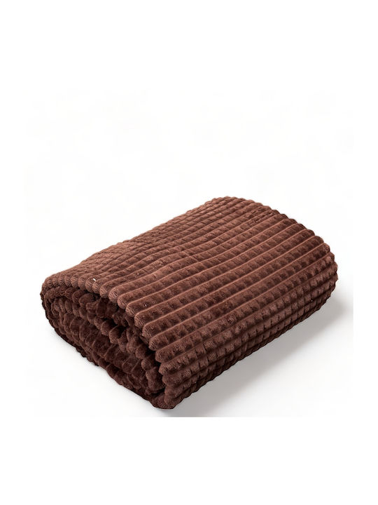 Olia Home Κουβέρτα Fleece Υπέρδιπλη 220x240εκ. ...