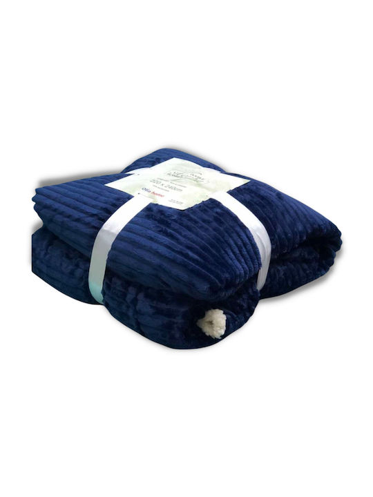 Olia Home Κουβέρτα Fleece Υπέρδιπλη 220x240εκ. ...