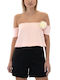 J'aime Les Garcons Women's Blouse Strapless Pink