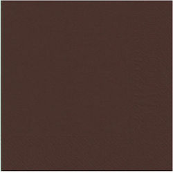 Finezza Serviette Luxus 1F Braun 24x24cm 4000 S...