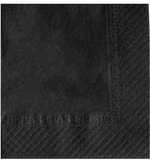Finezza Șervețel Luxury 1F Neagră 24x24cm. 4000buc