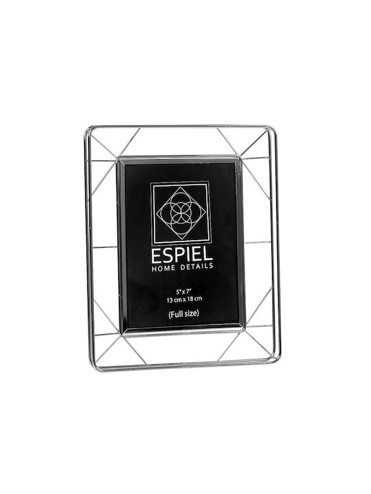 Espiel Frame Metallic 15cmx20cm with Silver Frame