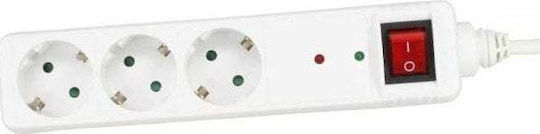 InLine Захранваща лента Безопасност 3 Позиции с USB-A, Превключвател и Кабел 1.5м