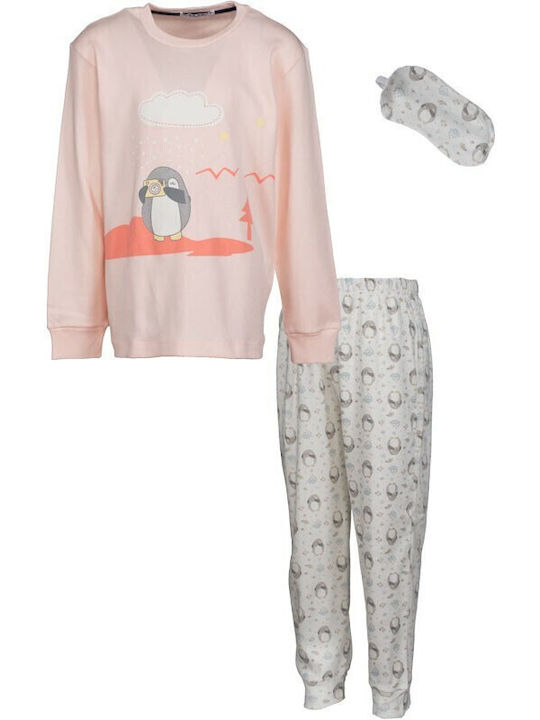 Evita Kinder Schlafanzug Winterlich Salmon Hommies