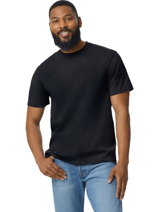 Gildan Ανδρικό Διαφημιστικό T-shirt Κοντομάνικο Pitch Black