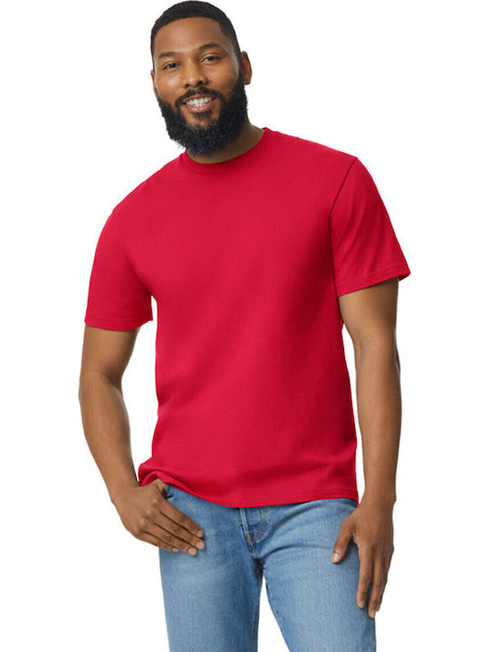 Gildan Ανδρικό Διαφημιστικό T-shirt Κοντομάνικο Red