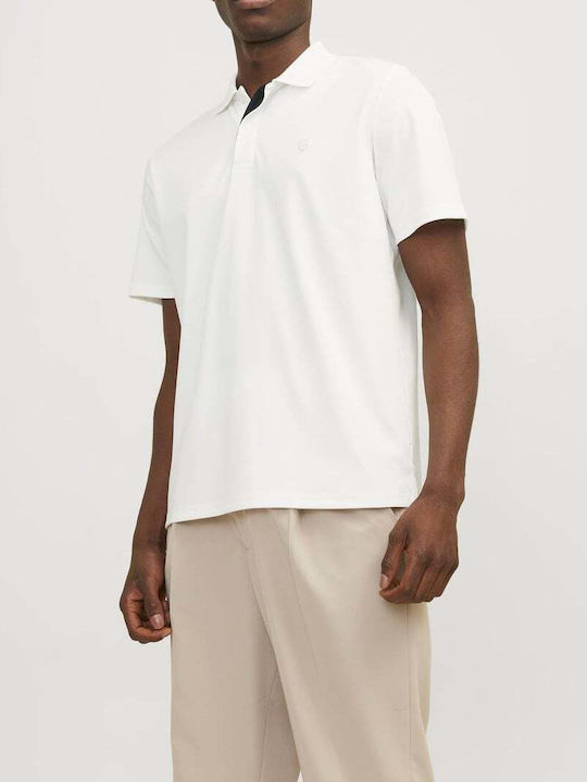 Jack & Jones Ανδρική Μπλούζα Polo Cloud Dancer