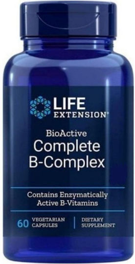 Life Extension Bio Active Complete B-Complex Βιταμίνη για Ενέργεια, Ενίσχυση του Ανοσοποιητικού & το Νευρικό Σύστημα 700mg 60 φυτικές κάψουλες