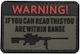 Sniper Warning Σήμα Pvc