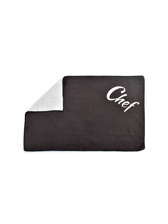 Cookini Ποτηρόπανο σε Μαύρο Χρώμα 60x40cm