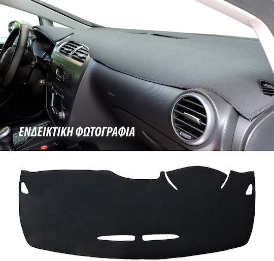 Car Dashboard Cover Fabric with Emblem for Toyota Hiace Black Colour