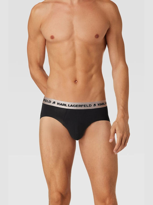 Karl Lagerfeld Herren-Slips 3Packung Schwarz Karl Lagerfeld Herren-Slips 3Packung Schwarz