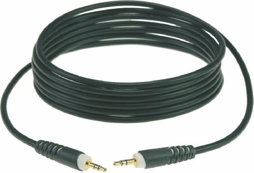 Klotz Καλώδιο Ήχου 3.5mm male - 3.5mm male Μαύρο 0.9m με Επίχρυσους Ακροδέκτες